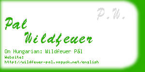 pal wildfeuer business card